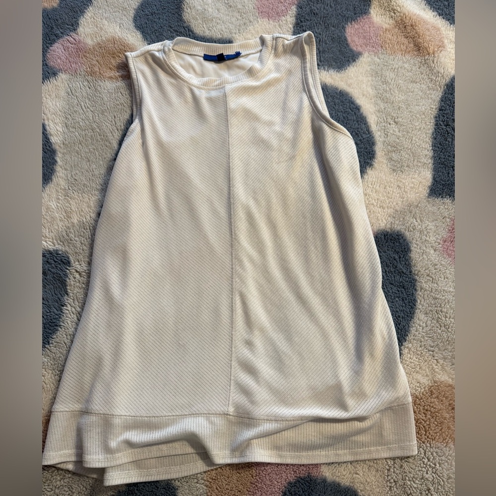 Apartment nine size medium white tank top with built-in underneath tank top